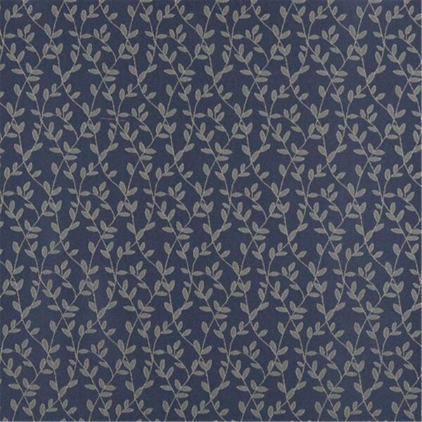 Fine-Line 54 in. Wide - Blue And Beige Vine Leaves Jacquard Woven Upholstery Fabric - Blue - 54 in. FI2944307